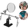 Sonew Strumento Terza Mano Saldatura con Lente 5X e Luce LED Morsetti Regolabili per Riparazioni Elettroniche Gioielleria Fai da Te Hobby