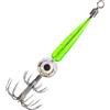 Moxeupon Esche di acqua salata,Jigs di d'acqua salata - Lampada da esca subacquea a LED impermeabile con gancio di calamari, gancio elettronico leggero per esca calamari, kit