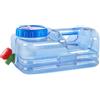 Holdes Tanica per Acqua da Campeggio, con Rubinetto di Scarico e Coperchio a Vite, tanica per Acqua Potabile, Portatile, Multiuso, per Campeggio, roulotte, plastica, 5,5 l