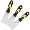 AXSMD Raschietti for mastice, 3 pezzi, spackle, strumento for raschietto in metallo for la finitura del muro a secco, raschiatura 'intonaco, decalcomanie, carta da parati/2 pollici (Size : 2 inch)