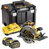 DeWalt DCS579T2 - Sega circolare senza fili, 54 V, FlexVolt, 190 mm, pipistrello 2 x 6 Ah, CHGR e scatola