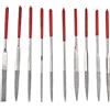 QANYEGN Set di lime ad ago da 10 pezzi, comode lime per gioielli, mini set include tondo conico per metallo, legno, plastica, gioielli, modello (4*160 mm)