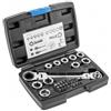 Högert Technik - Set di attrezzi - Chiave a cricchetto con giunto e chiave a bussola - Set di chiavi a cricchetto esagonali, adattatore per punte di cacciavite, punte per cacciavite - 36 pezzi