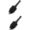 HOMSFOU 2 Pezzi Mini Mandrino Per Trapano Convertitore Adattatore Per Mandrino Per Trapano Mandrino Senza Chiave 0 3-8 Mm Punte Per Trapano Strumento Per Trapano Nero