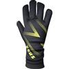 Zeus Sport GUANTI PORTIERE modello SPACE Calcio Calcetto Futsal (8, Nero)