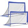 TLSUNNY Set di 2 Porte da Calcio Pieghevoli per Giardino, Montaggio Veloce, in Giardino Parco Spiaggia, in Fibra di Vetro Elastico, Tessuto Oxford e Poliestere