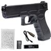 Generico Pistola Softair Elettrica Glockk 17, con Batteria 500 mah, Caricabatterie, 1000 Pallini e Carichino Inclusi - Replica Airsoft Tattica in Plastica Resistente, Dim. 22x3x14 cm, potenza 0,7 joule (Tan)