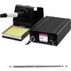 CCZRD Stazione Di Saldatura Elettronica Saldatore OLED Con Display Digitale Più Grande E Punta In Ferro Impugnatura 907 Riscaldamento rapido(SET1)