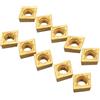 Hemobllo 1 Set Da 5 Pezzi Tornio Inserti Per Frese in Carburo Di Tungsteno Inserti in Metallo Duro Ccmt0602 Inserti Utensili Per Tornitura in Metallo Duro Lamette Viso Atrezzi Coltelli Lega