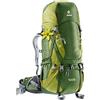 Deuter Aircontact 50 + 10 SL - Zaini Unisex Adulto, Verde (Pine/Moss), 24x36x45 cm (W x H L)