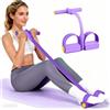 HshDUti Corda di tensione multifunzione, 6 tubi, elastica, per yoga e pedali, fascia di resistenza, in lattice naturale, attrezzatura per il fitness, per addome/vita/braccia/gambe, stretching dimagrante (rosa
