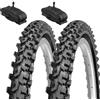 ECOVELO 2 COPERTONI 26 X 1.95 (50-559) + CAMERE AMERICA PNEUMATICI TASSELATI MOUNTAIN BIKE BICI BICICLETTA MTB GOMME