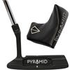 Pyramid Putter da golf con copertura per la testa di alta qualità, putter da golf da uomo per mancini o destrorsi, design effetto ingranaggio e scanalature di allineamento, legale USGA/R & A