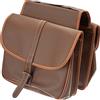 Boninbike CVB256 Eco Borsa Bisaccia Finta Pelle, colore Marrone Chiaro (Miele)