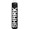 SHARK BOXING Sacco da boxe 100 cm, 150 cm, 180 cm, Boxe, Kick Boxing, Muay Thai | Senza imbottitura | Include moschettone girevole e catene | Realizzato in pelle sintetica