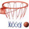 LIFEZEAL Cerchio da Basket da 45 cm di diametro, Canestro da Basket con Rete in Nylon, Attrezzatura Sportiva per Interni ed Esterni