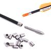ACCMOS 50 pz Tiro con L'Arco Anello Collare de Freccia in Acciaio Inox Anello Antideflagrante, per Albero a Freccia Anello di Protezione, Arco e Freccia Tiro Accessorio (ID4.2mm OD5.45mm Shaft)