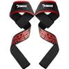 DMoose Fitness DMoose Cinghie di Sollevamento - Cinghie Imbottite in Neoprene con Massima Forza di Presa per Sollevamento Pesi, stacco, Powerlifting Heavy Duty Doppia Cucitura 100% Cotone