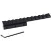 PBTMCD Adattatore per guida Picatinny a coda di rondine da 11 mm fino a 21 mm, lunghezza 125 mm, 11 scanalature, convertitore leggero per mirino binocardico in lega di alluminio.