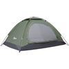 Outsunny Tenda da Campeggio 2 Posti, Tenda a Igloo con Porta a Cerniera, Zanzariera e Sacca di Trasporto, 206x185x120cm, Verde