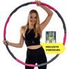 Green SEEDS GreenWise™ Hula Hoop Sport - Pneumatico da 1,0 kg, per adulti e bambini, per la perdita di peso, 95 cm, design ondulato, 8 pezzi, smontabile, con custodia inclusa