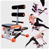 WYWY Stepper per scale, doppia asta idraulica, panca addominale, dispositivo di assistenza push-up, attrezzatura multifunzionale per fitness per casa e ufficio (arancione)