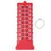 Mimdixy Contatore Colpi di Golf a 18 Buche, Mini Contatore Punteggio Gioco di Golf Portatile Segnapunti Golf Stroke Shot Putt Golf Score Keeper Numero Bocce Accessori per Accessori da (Segnapunti (perline)