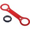 Xhuidz Lega di Alluminio BB Chiave,Chiave per guarnitura per Mountain Bike,Strumento per Chiave BB, TL-FC32 25 24 Dub/TL-FC32 Strumento di Riparazione Adattatore.