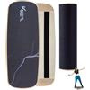 KM KM Fit KM-Fit Balance Board | Balance Board in legno | Tavola da surf per interni per allenamento coordinatorio | Allenatore di forza ed equilibrio, surf e pattinaggio indoor