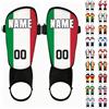 Generico Parastinchi Calcio Personalizzati con Bandiera Nome e Numero per Partite di Football 2026, Parastinchi Calcio Bambino Adulto, Accessori Calcio, Leggeri e Traspiranti, Calcio Idee Regalo