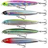 Generic Pencil Bait - Esca a Vairon 5 colori Esca dura - Ami a lunga portata per Bass Lago Fiume Acqua Salata Acqua Stagno Notte Barca Berge Kayak Pescatori