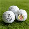 PAOUPY Palline Golf Personalizzate,Personalizza Il Tuo Logo, Nome, Testo O Foto, Divertente Pallina Da Golf, Perfetta Per Eventi E Regali,Plastica