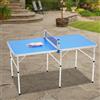 Gdetnysty Set da tavolo pieghevole da ping pong, tavolo da ping pong, tavolo da ping pong con racchetta in rete, 152 x 76 x 76 cm, per tavolo da pranzo