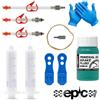 Epic Kit per lo spurgo dei freni SRAM con olio minerale - Compatibile con freni Maven e DB8 - Strumento all'avanguardia, fluido per freni con olio minerale, set di blocchi per lo spurgo a 4 pistoni
