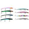 Pescasubito.com Set 8 Long Jerk Real Effect Spinning Spigola Serra Barracuda Pesca Mare Esca Artificiale