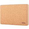 BODHI Spalla Stand Piatto (1 PZ.), Blocco di sughero piatto, natura, Levigatrice Yoga, Accessori