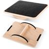 IGTOPS Balance Board legno per Adulti Tavola d'Equilibrio,piattaforma surf Balance, per fisioterapia, fitness, allenamento di equilibrio, pedana oscillante per piedi