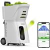 PUSUN PT-Smart - Lanciatore elettronico portatile con app e telecomando | Batteria 4-6 ore | Oscillazione con Topspin e Backspin | Attrezzatura per allenamento per adulti