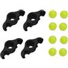 Generico 4 Pack Indoor Cycling Snap Rocker Feet Adapters With 8 Pack Tennis Balls, Portable Rocker Plate Bike Trainer, Home Indoor Exercise Equipment, Shock Absorbing Core Workout Equipment
