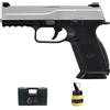 ECOMMUR FN FNS-9 dualtone Molla (6 mm) | Pistola Airsoft (pallini in plastica PVC) + valigetta + caricatore (Potenza: 0,5 joule)