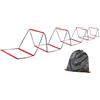 JISADER Scala di agilità 42 cmx42 cm di Rugby Multifunzionale Outdoor Sports Home Home griglia di Allenamento Fisico Attrezzatura Scala della velocità, 12 Griglie con Borsa