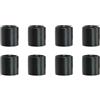 Yhenlovtt Distanziatore per cuscinetti in lega per pattini per scooter o skateboard, 8 mm, per assi da 10 mm, adatto per monopattini a spinta (nero, 8 pezzi)