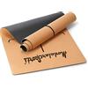 Modular Sports ModularSports - Tappetino da yoga in sughero con linee di allineamento/anallergico e antiscivolo, in gomma naturale, 180 x 60 cm, spessore 6 mm