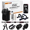 GymBag - Kit Calisthenics 10 in 1 Completo per Allenamento Corpo Libero a Casa, con Sbarra per Trazioni e Guida Digitale