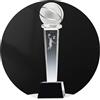 Mobkid Trofeo di Cristallo di Pallacanestro Trofeo del Campionato di Squadre Eccellenti nel Gioco del Basket Ornamenti Souvenir Dell'atleta MVP Trofeo Piccolo E Medio (Color : Clear, S : 8 * 30cm)