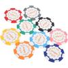 SUPVOX 9 Pezzi Marcatori da Golf Piatti Colorati in ABS Leggero e Portatile Disco per Chip da Golf 40mm sul Green Colore Casuale