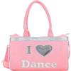 Etoile Borsa I Love Dance A6146 per Bloch Sport Danza Classica Relax Allenamento Fitness Palestra Borsone Borse Borsoni Saggio Scarpe Ballerino Ballerina Prove (Rosa, H 27 x L 40 x P 23 cm)