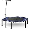 Neo-Sport Trampolino per adulti con manico regolabile in altezza, diametro 127 cm, fino a 100 kg, per interni ed esterni