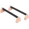 SZLIFE 2 Barre parallele in Legno per Flessioni, Supporto Antiscivolo per Flessioni, Maniglie per Esercizi, Supporto per Braccia, bicipiti e Allenamento per, 30 Cm