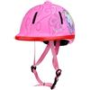 Inzopo Equipaggiamento protettivo di sport del cavallo del casco regolabile dei bambini, Schnee Rosa